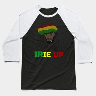 Irie up, Funny, Rasta Baseball T-Shirt